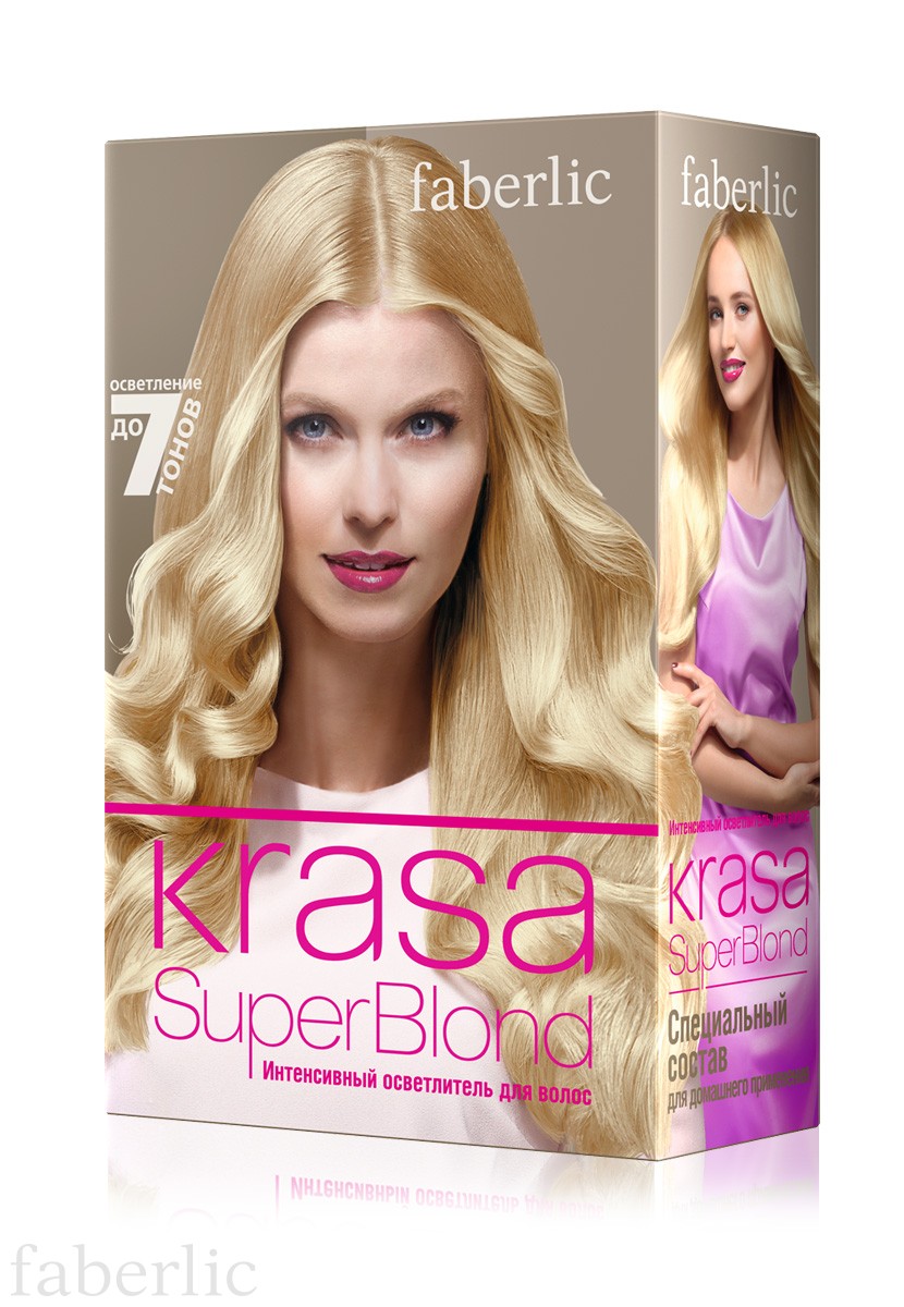 Как осветлить волосы без вреда с Krasa Super Blond от Фаберлик
